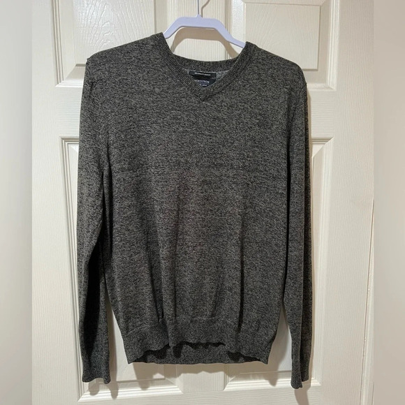 Nordstrom Men’s Cashmere Blend Sweater Green Forest Marled Color Size Medium BST - Picture 3 of 8